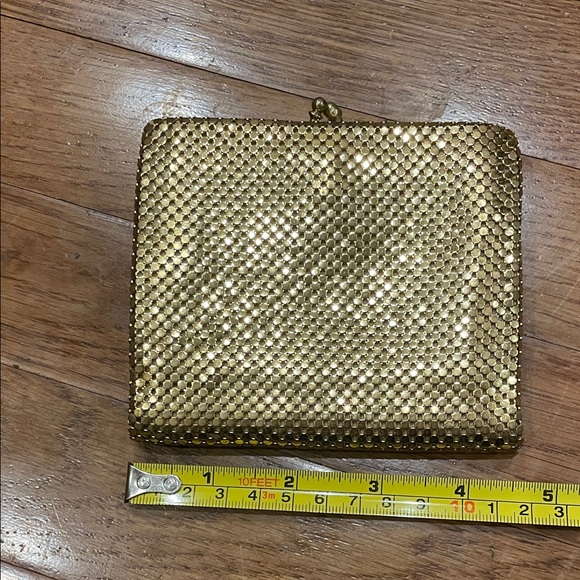 Whiting & Davis Vintage Gold Mesh Wallet / Change Purse - Picture 9 of 11